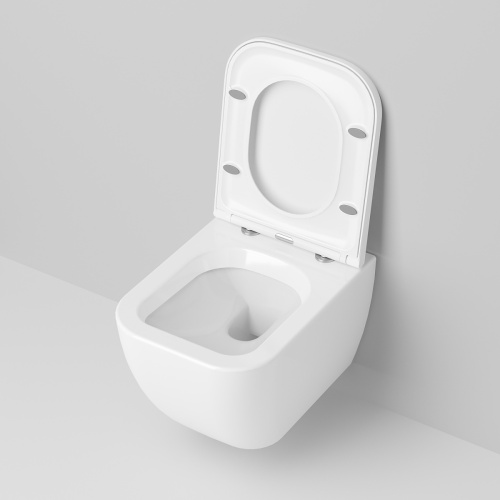 Унитаз подвесной Ambassador Forsa 243K19003S белый с сиденьем микролифт каскадный смыв - фото 5